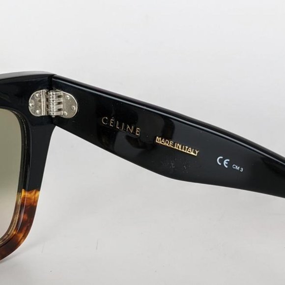 SOLD Celine Black Tortoiseshell Havana Cat Eye Sunglasses - Picture 8 of 9